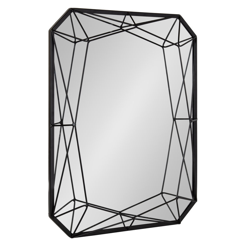 Everly Quinn Winfred Rectangle Metal Wall Mirror & Reviews Wayfair